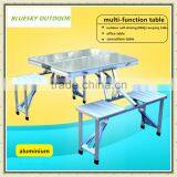 Outdoor Aluminum Alloy Portable Folding Table and Chair Set