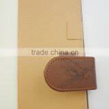 Embossed Logo Dark Brown a4 Leather Diary With Magnetic Closure thumbnail-5