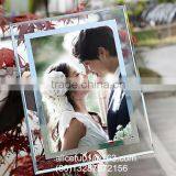 4x6 5x7 Hanging Beveled Glass Photo Picture Frame for Home Decor Gifts thumbnail-1