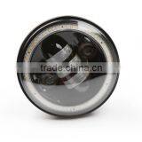 New Motorcycle 5-3/4" 50W LED Headlight With DRL Turning Signal Angel Eyes for Harley Motorcycle thumbnail-2