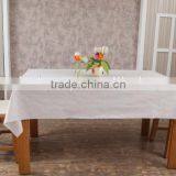 100%cotton White Restaurant Table Cloth Factory