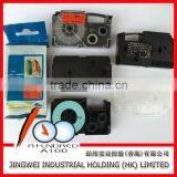 Tape Cartridge for Label Printer Compatible Casio XR-12RD1 Black on Red 12mm Label Ribbon thumbnail-3