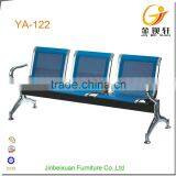 Stainless Steel Bule Color Public Salon Waiting Area Chairs thumbnail-1
