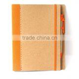 Notebook With Elastic Strap,notebook With Color Paper,pocket Notebook With Pen,2016 Notebook