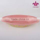 Colorful Oval Shape Bowl Ice Cream Bowl