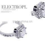 Glittering Austrian Crystal Rings 18k White Gold Gp Zircon Ring thumbnail-5