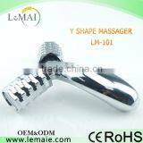 Handheld Derma Roller 3d Y Shape Body Massager With Solar Funtion thumbnail-2