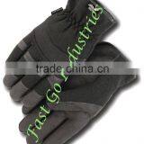 Supper Black Leather Mechanical Gloves thumbnail-1