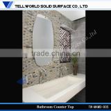 Artifical Stone Rectangular Wash Basin Hotel Bathroom Furrniture