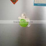 Creative Hot-seeling Lovely Cartoon Animal Style Green Turtle Stuffed Fridge Plush Toy Doll With Magnet