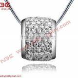 925 Silver Bead Necklace With AAA Zircon Stone thumbnail-1