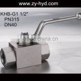 1 Inch Hydac Standard KHM Searies NPT Female Thread High Pressure Ball Valve thumbnail-1