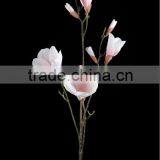 110cm Artificial Flower MP Magnolia Spray x 4 W/2 Lg Flrs, 2 Sm Flrs & 4 Buds thumbnail-1
