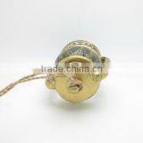 Golden Color Led Creative Home Decor Snow Globe With Blowing Snow thumbnail-4