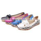 2015 New Women Flats Shallow Mouth Korean Leopard Shoes Slip Comfortable Casual Women Shoes Free Shipping