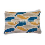 The Burlap Cushion With Sealife