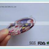 Manufacture Acrylic Material Cartoon Sex Girl Round Keychain thumbnail-3
