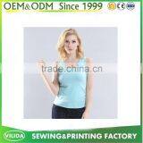 Bulk Fitness Bodybuilding Tank Top Bamboo Fiber Cotton Plain Custom Women Grey Tank Top OEM thumbnail-5