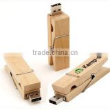 Low price wooden clothespin USB flash drive, custom usb wood 4gb, wood usb flash 2.0 memory