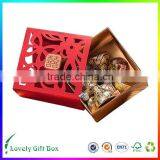 Red Custom Carving Design Paper Packaging Box thumbnail-1