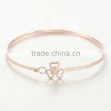 2016 European Style Simple Design Rose Gold Bangle Bracelet thumbnail-3