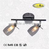 Waterproof IP 44 Interior bathroom 2 heads spot lighting