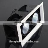 Dual Head 2x9w Square COB LED Ceiling Light 18w LED Grille Downlight thumbnail-4