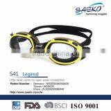 Legend - Silicone Strap Wide Vision Outstanding Performance Adult Swimming Goggles