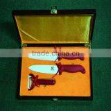 Velvet Inside Luxury Wooden Knife Box