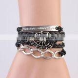 MYLOVE Black Braided Bracelet Cool Jewelry for Men Wholesale MLBZ027 thumbnail-1