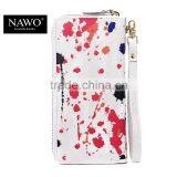 Zipper Nice Painting Evening Clutch Women Wallet Leather With Hand Strap thumbnail-6