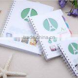 Sprial Binding Paper Notebook With Die Cut/Pvc Hollow Cover Notebook thumbnail-3