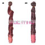 25cm Orange Single Weft Hair Extension for DIY thumbnail-3