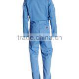 OEM 65% 00pyester 35% Cotton Anti Crinkle Blue Mechanic Long Sleeve Coverall High Quality Uniform thumbnail-2