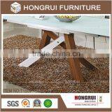 New Model Luxury Dining Table / Dining Room Tables and Chairs /mdf With Walnut Veneer Top Dining Table Set thumbnail-5