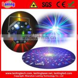 3-in-1 LED Strobe Laser Stage Light 8 Patterns Mini RG Laser thumbnail-1