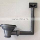 PJ-976B Stainless Steel Basket Strainer Wase With Overflow Hose Without Cover Sheet thumbnail-1