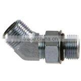 SAE O-Ring Face Seal ORFS Male x SAE O-Ring Boss ORB Male 45degree Elbow