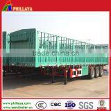 12 Wheels 3 Axles High Wall Rail Fence Cargo Aluminium Box Trailer for Bulk Transportation thumbnail-6