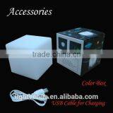 10x10x10cm Decorative Multi Color Changing Rechargeable Led Table Lamps thumbnail-6