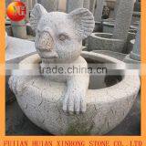 Garden Stone Water Fountain With Bear thumbnail-3