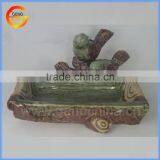 Creative Garden Green Ceramic Bird Feeder thumbnail-1