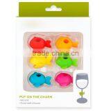 Cute Fish Shape Wine Cup Marker Silicone Wine Charm thumbnail-1