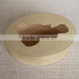 Oval Laser Cut Decor Balsa Wood Box for Gift thumbnail-4