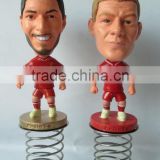3d soccer player action figure/OEM plastic action figures plastic toy football player