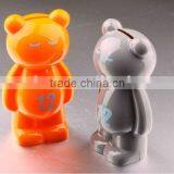 High Quality Colorful Bear Shape Plastic Saving Bank thumbnail-1