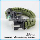5 in 1 Fire Starter Bracelet Survival Cord 550 Paracord Bracelet thumbnail-1