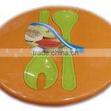 Plastic Round Fruit Salad Mixing Bowl With Lid UN Saladier thumbnail-6