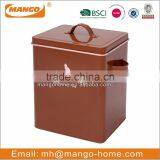 Pinky Powder Coating Steel Cat Food Container thumbnail-3