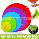 2016 New Pizza Pan Covers Silicone Pot Cover Silicone Pan Cover Silicone Lid 5 Pieces/ Set thumbnail-1